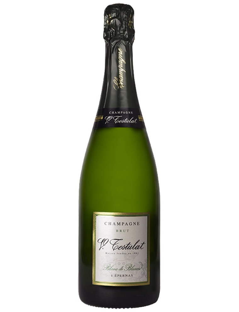 Limited Time Offer Champagne Testulat Blanc de Blancs Brut NV Available for Immediate Shipping