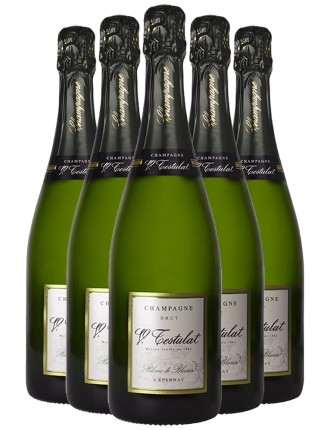 Limited Time Offer Champagne Testulat Blanc de Blancs Brut NV Available for Immediate Shipping