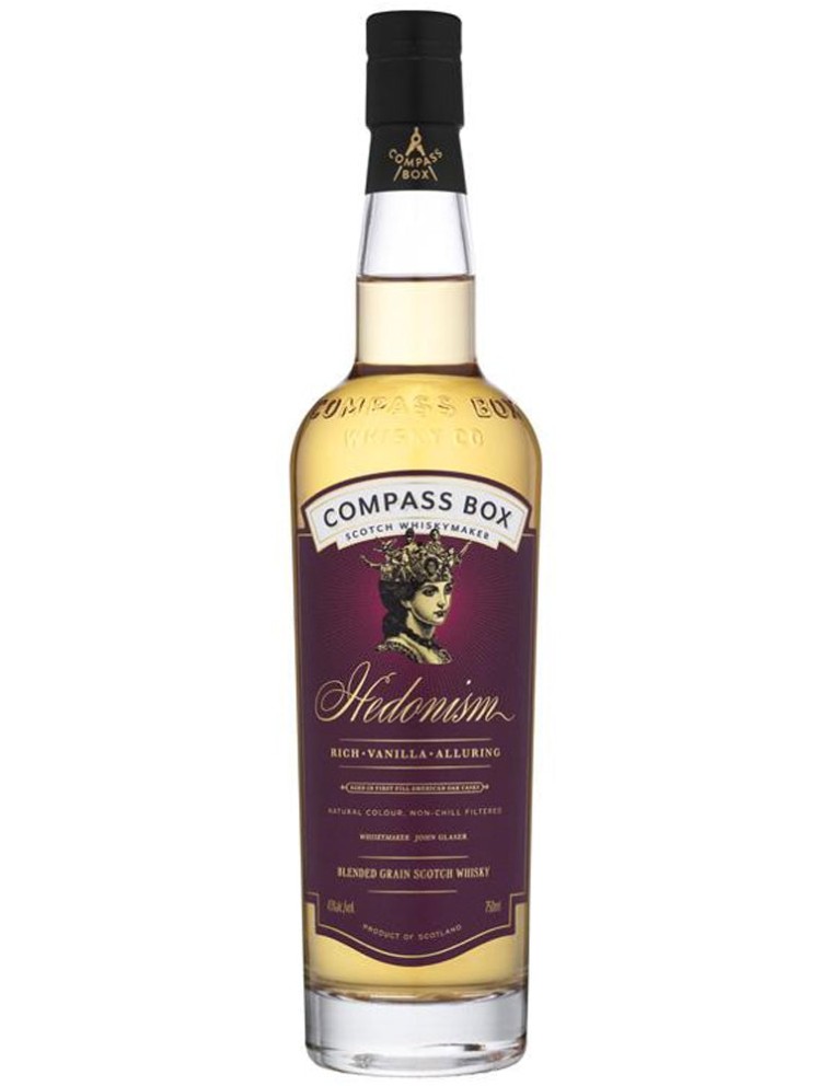 Limited Time Offer Compass Box Hedonism Blended Grain Scotch Whisky Hot New Item