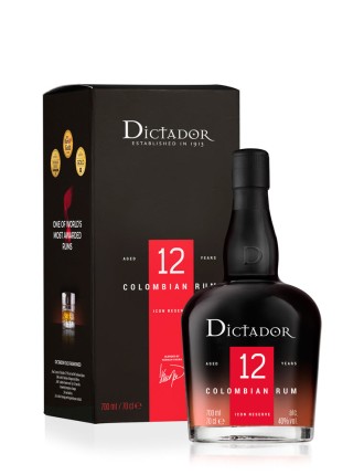 Limited Time Offer Dictador 12 Year Old Colombian Rum Icon Reserve (Gift Boxed) Latest Edition