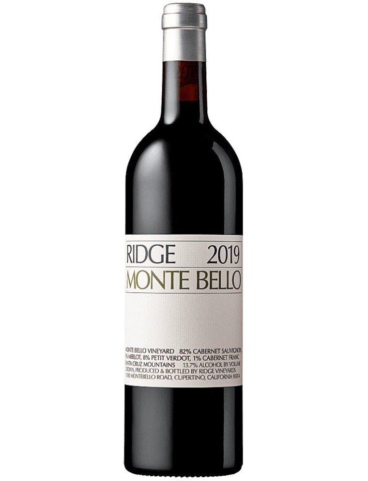 Limited Time Offer Ridge Vineyards Monte Bello 2019 Available Now