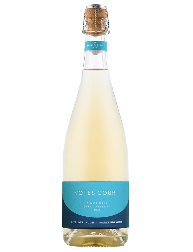 Limited Time Offer Yotes Court LiveLoveLaugh Sparkling Pinot Gris 2021 In Stock