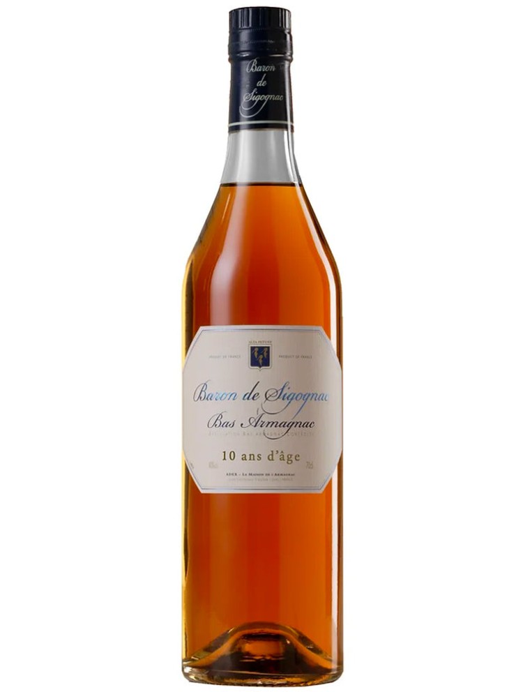 Limited Time Offer Baron de Sigognac 10 Year Old Excellence Bas Armagnac Available for Immediate Shipping