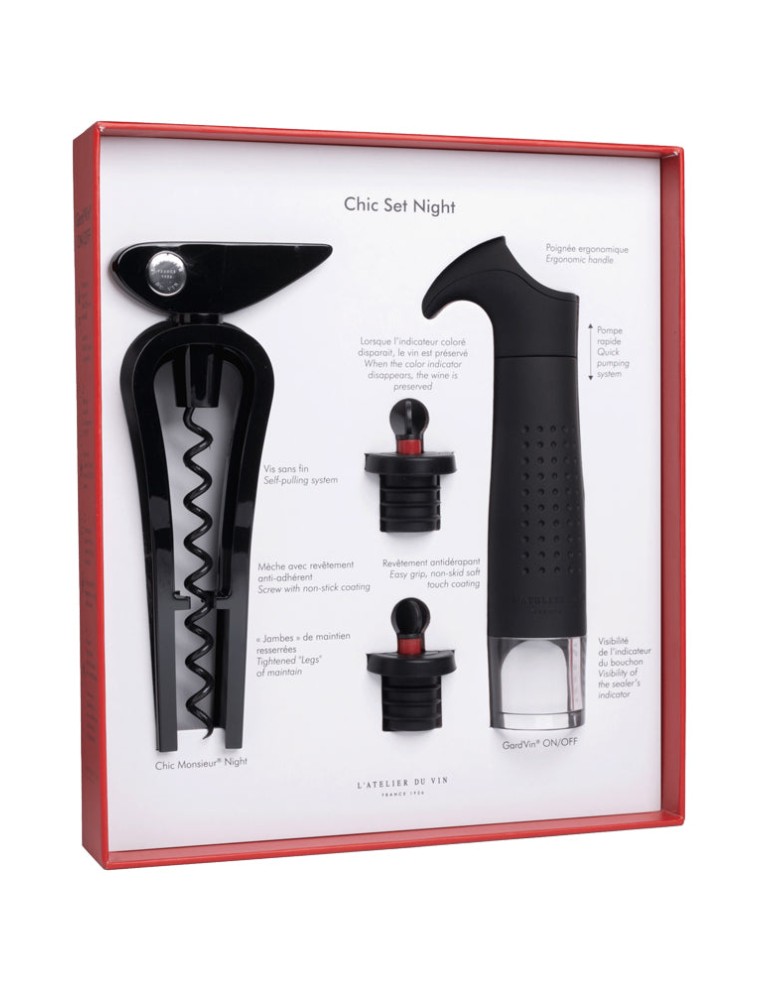 Limited Time Offer L'Atelier du Vin Chic Set Night Wine Accessory Gift Set In Stock