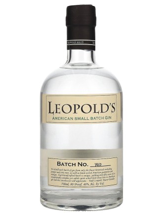 Limited Time Offer Leopold's American Small Batch Gin Available for Immediate Shipping