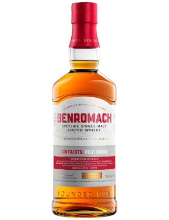 Limited Time Offer Benromach Contrasts: Peat Smoke Sherry Cask Finished Speyside Single Malt Scotch Whisky