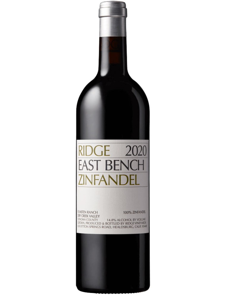 Limited Time Offer Ridge East Bench Zinfandel 2020 New Release