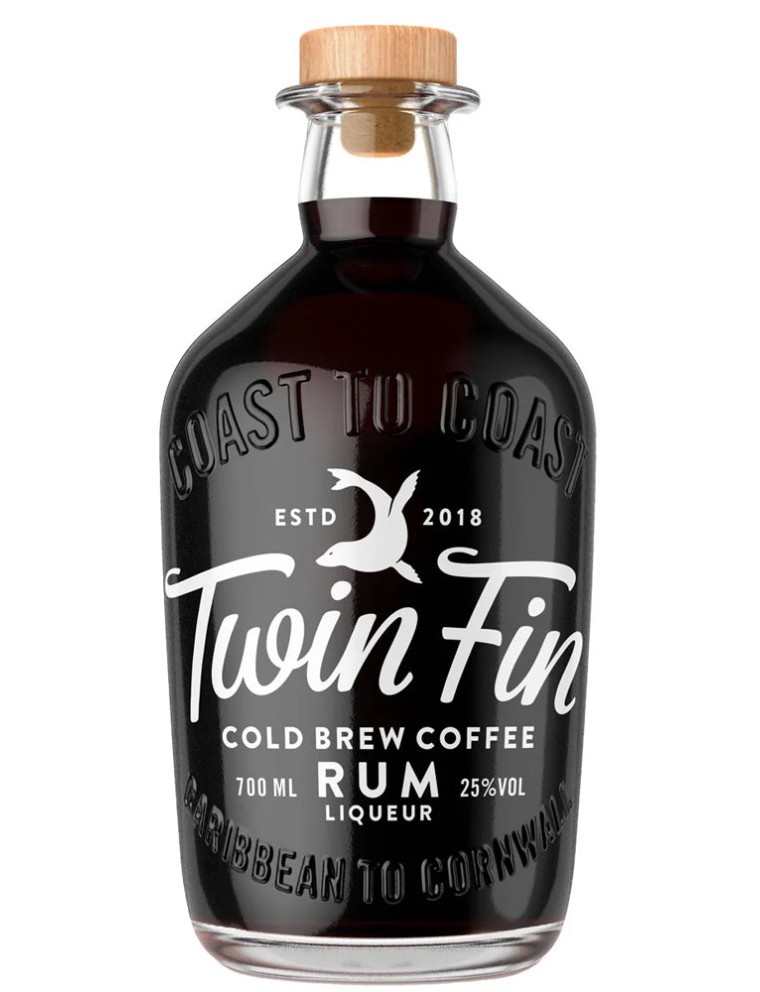 Limited Time Offer Twin Fin Cold Brew Coffee Rum Liqueur In Stock